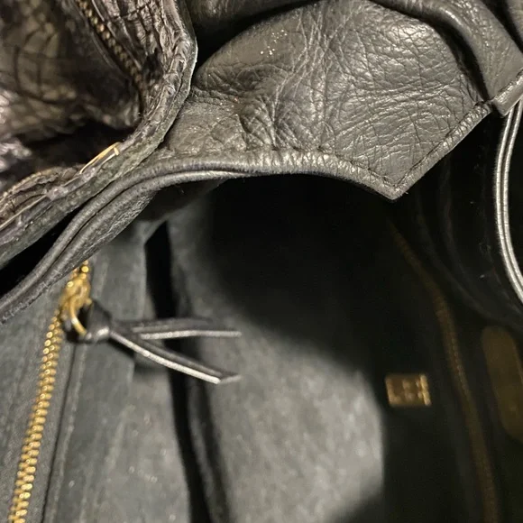 R&Y AUGOUSTI PYTHON LEATHER HANDBAG - Picture 5 of 8